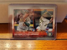 Max Muncy/Tyler Ladendorf 2015 Topps Update Rookie Combos Card #US54