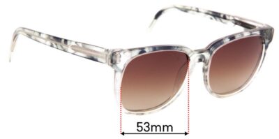SFx Replacement Sunglass Lenses Fits Retro Super Future F5v/3t - 53mm Wide