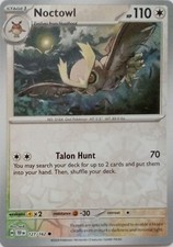127/162 NOCTOWL REVERSE HOLO TEMPORAL FORCES POKEMON CARD