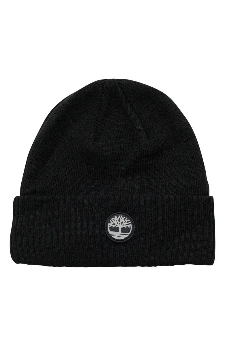 Rubber Logo Patch Beanie TIMBERLAND Black One Size eBay