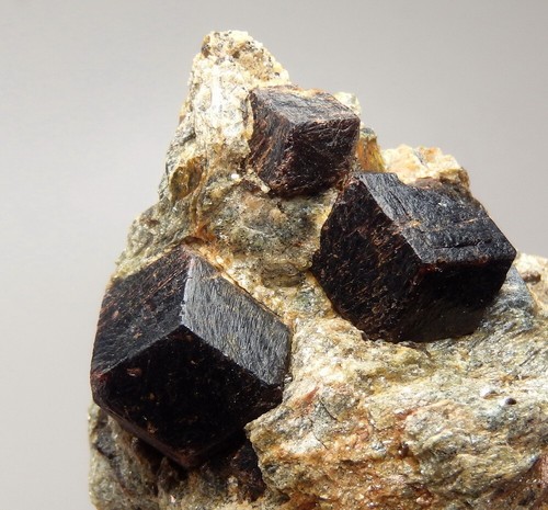 GARNET var. ALAMANDINE big crystals NORWAY Nordland - Buvika - Buviknakken pj765 - Picture 7 of 15