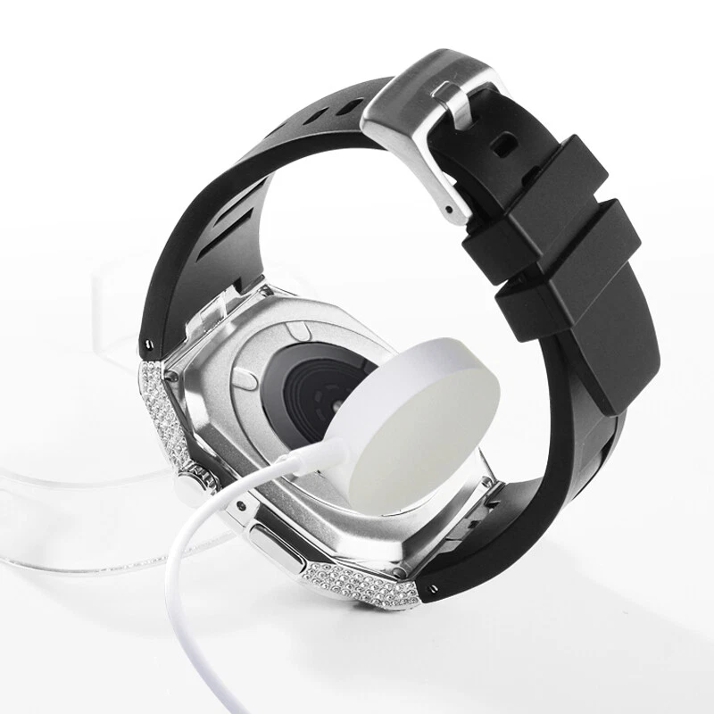 Kit de estuche Bling Diamond Mod para Apple Watch 10 9 8 7 6 5 SE 44/45/46 mm correa correa Foto 3 de 4