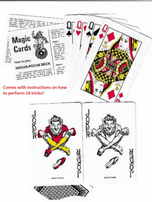 ZAUBERTRICKKARTEN MIT ANLEITUNG ZUR DURCHFÜHRUNG VON 10 TRICKS!