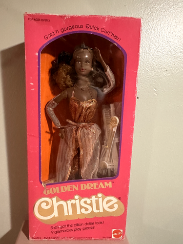 Barbie Golden Dream Christie - Mattel Vintage 1980 - Collection Superstar