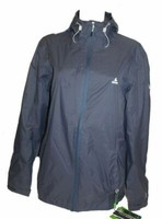Herren Regenjacke Jacke Kapuze Ock Graublau Gr. M 48 50 Neu