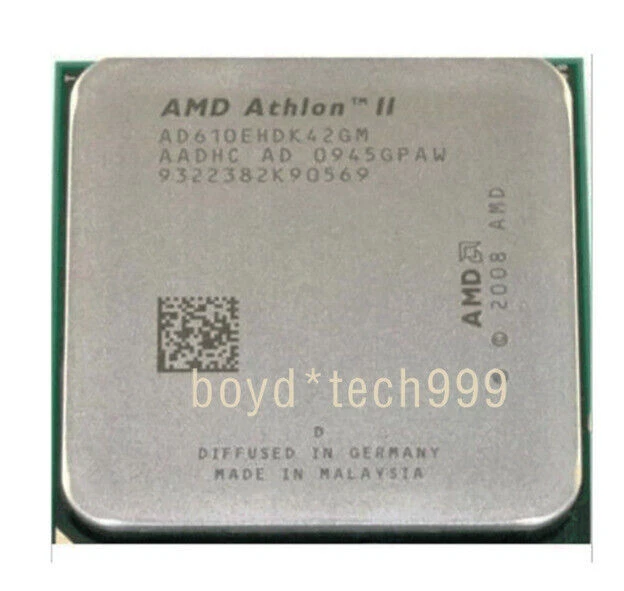 AMD Athlon II X4-600E X4-605E X4-610E X4-615E 900E 905E CPU Socket AM3 Processor - Image 3 of 4