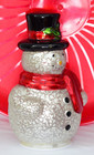 Cracked Glass Look Light Up Snowman Table Decoration — photo 2