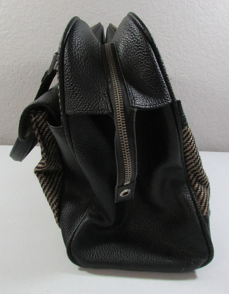 Vintage Samsonite Saturn Tan Black Tweed Carry On Small Travel Luggage Bag  - Image 4 of 4