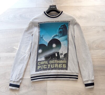 DOLCE & GABBANA SWEATER 46 pullover dg logo d&g grey king kong carl denham s