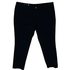 I-N-C Men’s  Pant Black Stretch Casual Trouser Flat Front Slim Fit Sz 38x30