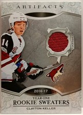 2018-19 Upper Deck Artifacts Year One Rookie Sweaters Clayton Keller #RS-CK NM #