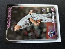 2024 Topps Baseball Card # 607 Victor Vodnik RC - Colorado Rockies (NM)