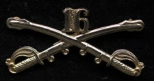 16TH CAVALRY REGIMENT CROSS SABER BADGE HAT PIN US ARMY VETERAN GIFT SABERS CAV