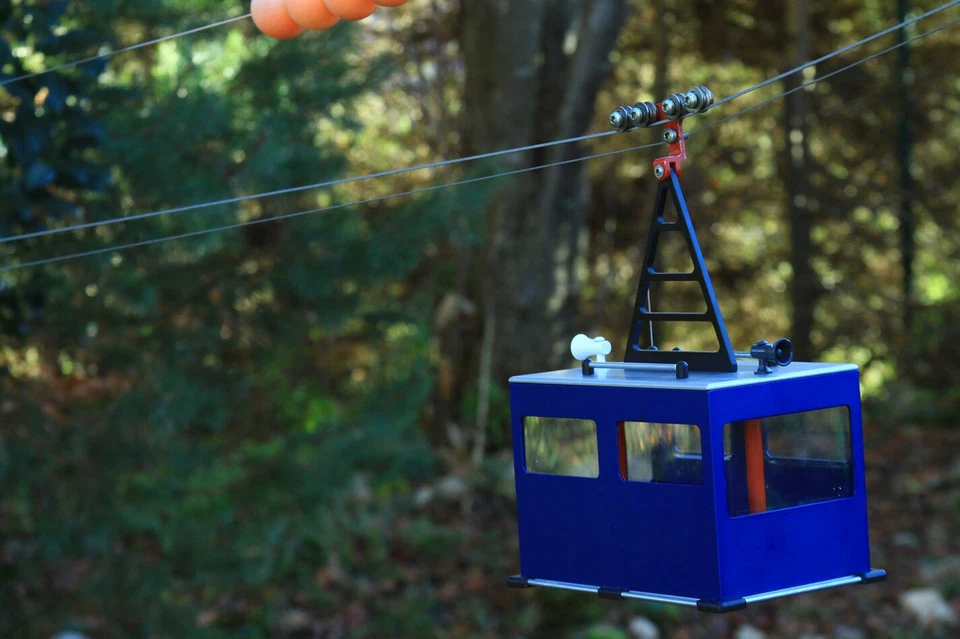 Gondel, Garten Seilbahn, wetterfest, 2Stk, komplett aus Metall, NEUE VERSION - Bild 4 von 4