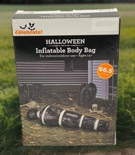 "Bolsa corporal inflable de Halloween 5 pies utilería decoración de patio aterrador 66,5"" de largo"