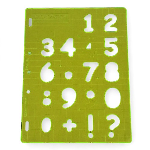 Fiskars Form Schneider Schablonen Schablonen Matte Schneider Werkzeug Zahlen Buchstaben OHNE KLINGE - Bild 8 von 13