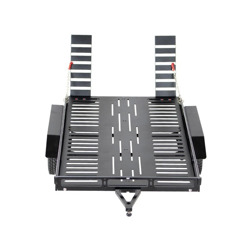 KYX Machined Alloy Flatbed Dual Axle Car Trailer Kit for 1/10 Scale RC 445*270mm - Image 3 of 4