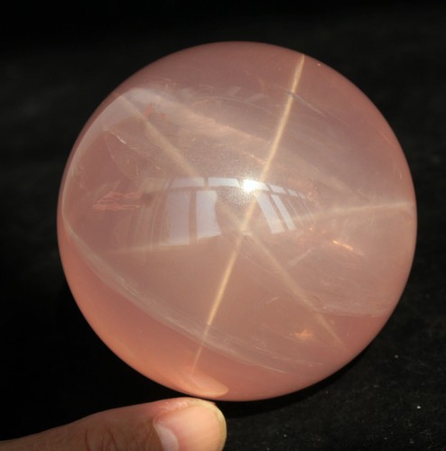 528g natürlicher STAR Rosenquarz KUGELKUGEL Kristallprobe Heilung selten 1 - Bild 5 von 13
