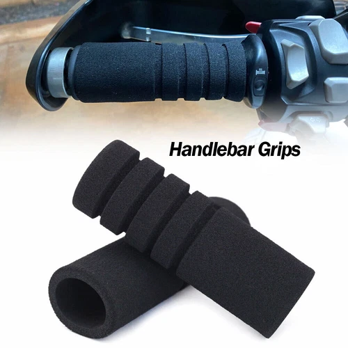1 Pair Universal Motorcycle Handlebar Grips Foam Sponge Grip Cover Non-slip - Bild 1 von 20