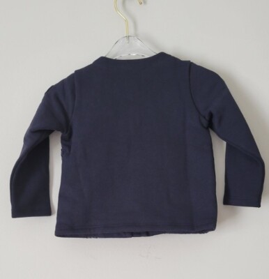 NWT NEW Moncler baby navy quilt and sweat jacket 18/24M, 2A | eBay