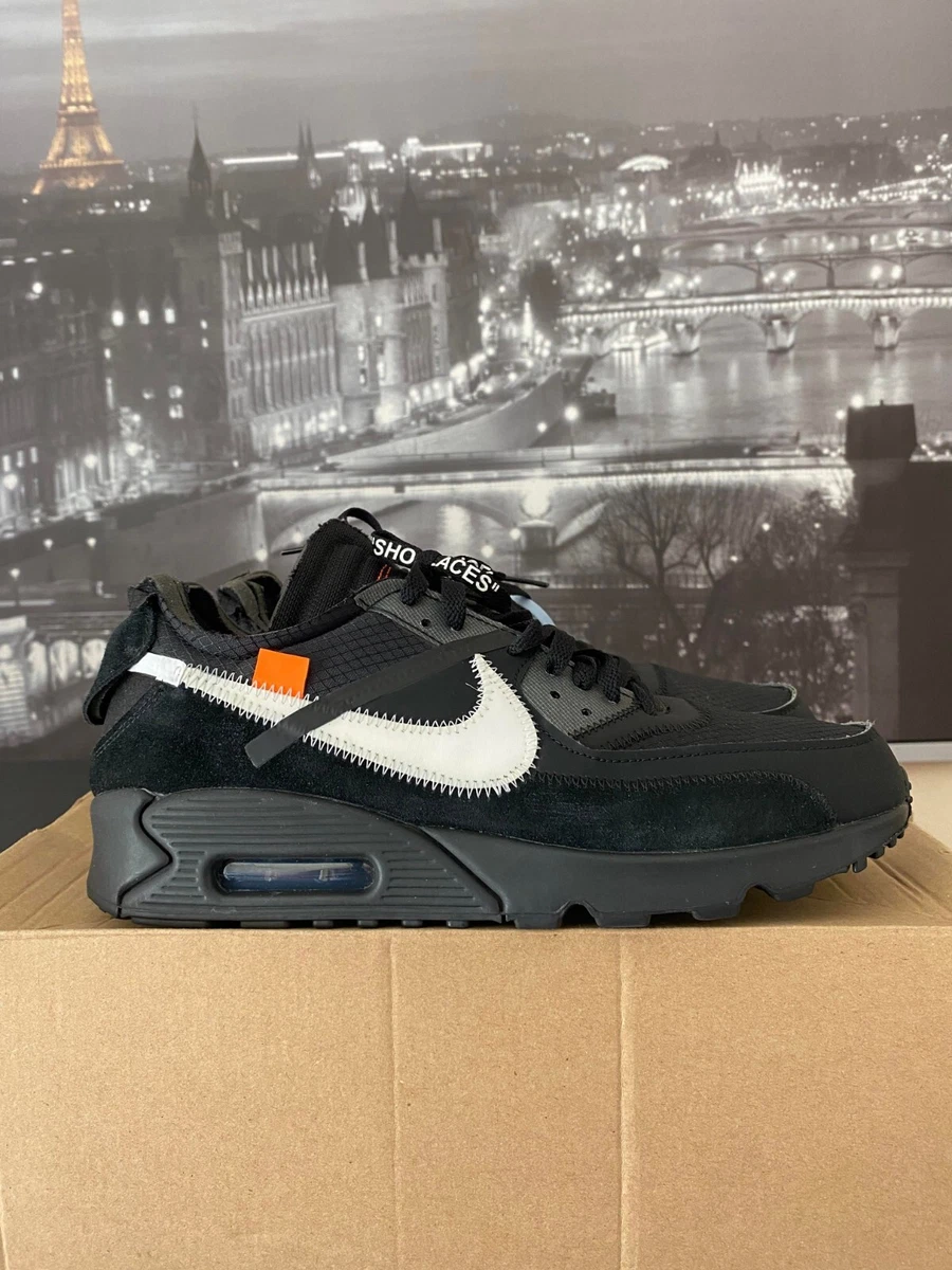 Off White Nike Air Max 90 Black + White AA7293-001