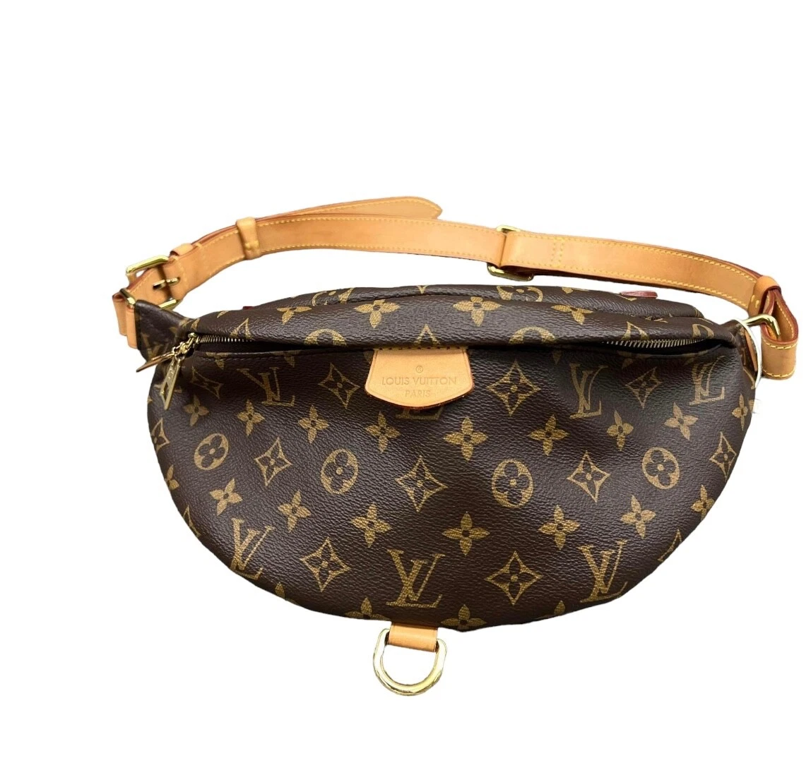 Louis Vuitton Bum Bag Black Interior Belt Bag Brown Canvas eBay