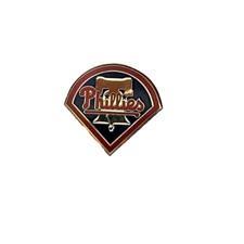 Philadelphia Phillies official vintage Metal style MLB pin SET OF 2 NEW