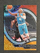 2020-21 Panini Select Courtside Orange Red Shimmer Devonte' Graham #241 Hornets 