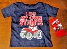 Case IH for kids Black T-shirt 'I DO MY OWN STUNTS' CASE IH tractor free ship