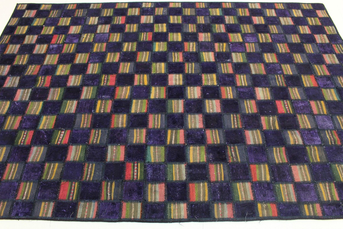 Tapis salon Vintage Oriental - multicolore violet orange 120x170cm Lyn3 med | Maisons du Monde