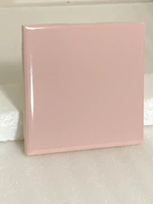 Vintage  KY  Pink Ceramic Tile   Made in  Japan  4 5/16"  Gloss