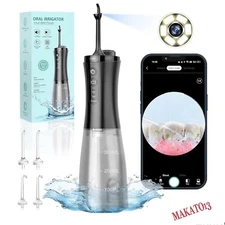 Oral Irrigator Water Flosser 350ML Visual Cordless Portable & Rechargeable IPX7