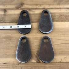 3/8″ AR500 Steel Teardrop Shooting Targets  2″ – 4‑Pack