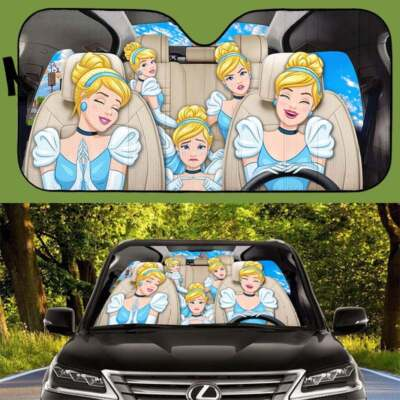 #ad We Are Never Too Old For Cinderella Princess Car Windshield Sun Shade $31.47