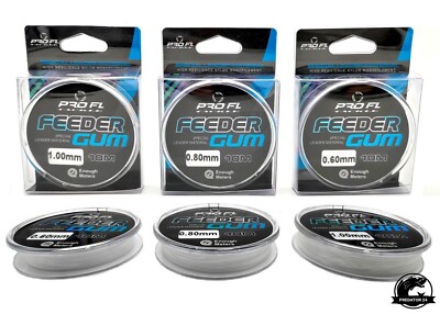 10m PRO FL FEEDER GUM  SHOCK ABSORBER, MATCH & FEEDER POWER GUMMI, TRANSPARENT