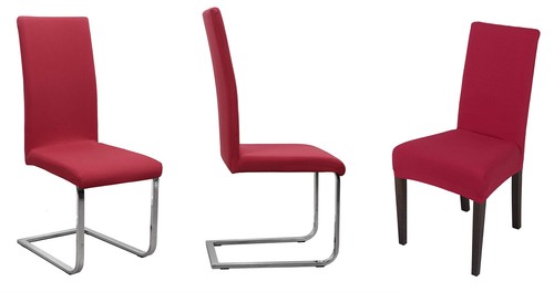 Lot de 4 Housses de Chaise en Jersey Housse Extensible en Coton bi-élastique ... - Foto 2 di 5