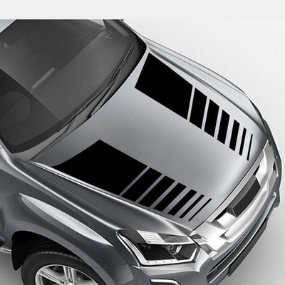 Racing Hood Stripes Stickers Vinyl Decal Decoration For Car SUV Truck Universal