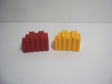 Akcesoria Playmobil: 2 x stos książek czerwony + żółty do gabinetu biurowego (A)