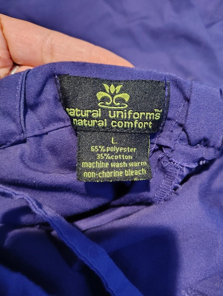 Uniformes exfoliantes morados para mujer talla L confort natural Foto 3 de 4