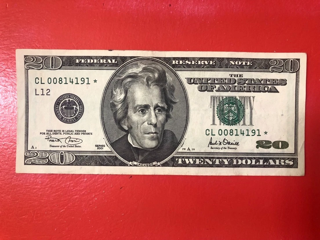 Circulated $20 2001 US Federal Reserve Small Notes for sale | eBay