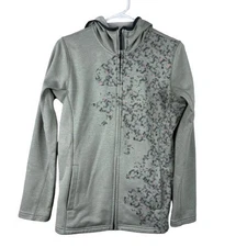 Helly Hansen Soft Graphic Fleece Full Zip Jacket Sz Medium Outdoor Hiking Cozy