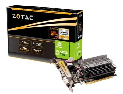 NVIDIA GEFORCE GT 730 1GB ZOTAC GT730 Low Profile Gaming Graphics Card GPU