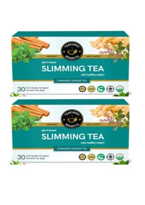 TEACURRY Schlankheitstee 30 Kräuterteebeutel x 2er Pack Kostenloser Versand W...