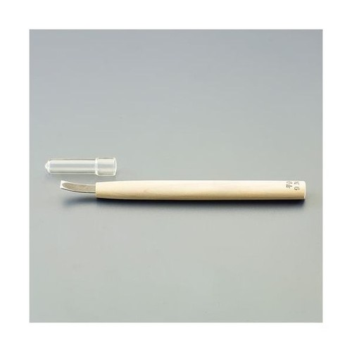 Yasugi Steel Japanese Chisel 212mm Flat Curved Blade Hand Tool Used