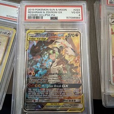Reshiram & Zekrom GX (Full Art) 222/236 Sm-Cosmic Eclipse Holo on eBay