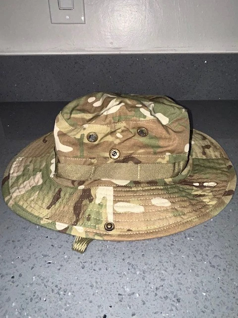 Bucket Hat Sun Hot Weather Type II Military Camo Boonie Hat Size 60
