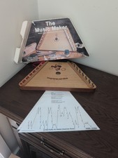VTG Music Maker Wooden Lap Harp Easy to Play Musical Instrument w/ Song sheets