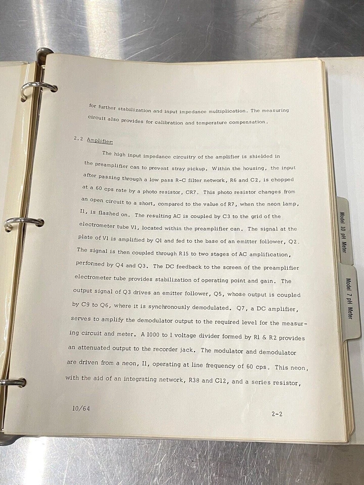 Medidor de pH Corning 7 e 10 - Guia do Usuário / Livro de Instruções / Manual - Imagem 4 de 4