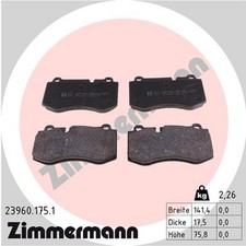 ZIMMERMANN Bremsbelagsatz Scheibenbremse 23960.175.1 für MERCEDES W221 C216 CLS ZIMMERMANN Bremsbelagsatz Scheibenbremse 23960.175.1 für MERCEDES W221 C216 CLS