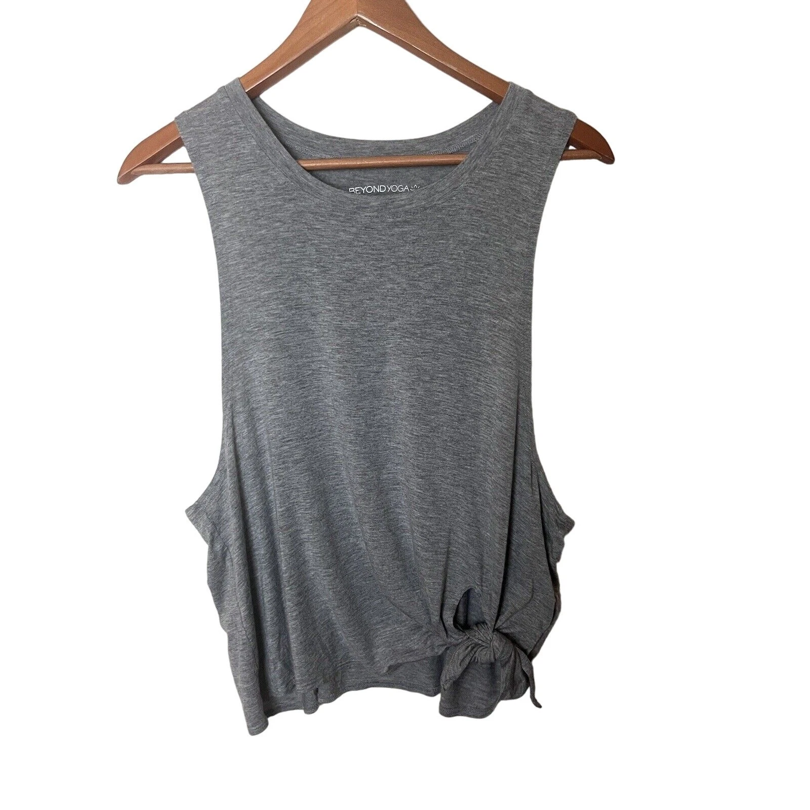 beyond-yoga sleeveless tie lightweight tank-top